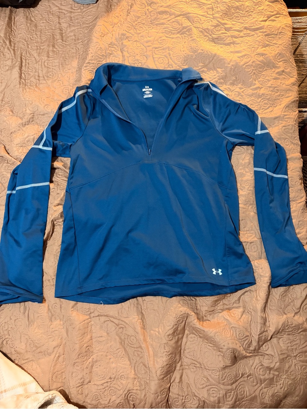 Under Armour Blue Long-Sleeve Quarter Zip Pullover